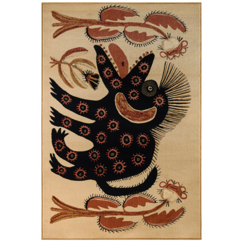 Ковер «Черный зверь» (Мария Примаченко, 1936 г.)