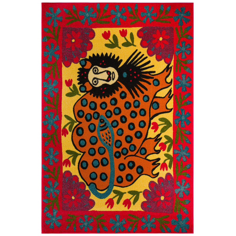Ковер «Зверь Полесский» (Мария Примаченко, 1960-е годы)