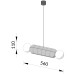 Підвісний світильник NAVAZI MONOCHROME medium horizontal lamp