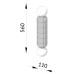 Настенный светильник NAVAZI MONOCHROME medium wall lamp