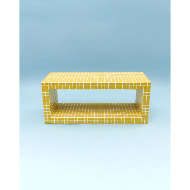 Кофейный столик Cube Flat Table 80/35 см. Tile 2.5 см