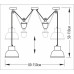 Люстра с противовесами Double Counterweight