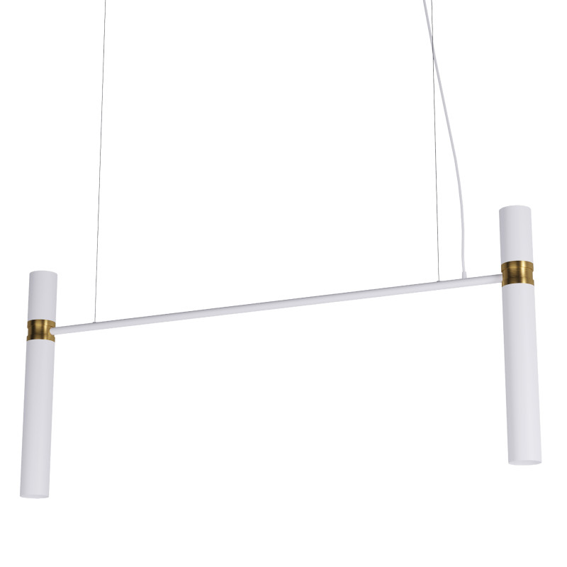 Світильник Tube chandelier арт. 5299 (білий/золотий 120см)