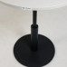 Стіл Ibiza R light d60 чорний метал та білий ДСП Стіл Ibiza R light d60 чорний метал та білий ДСП