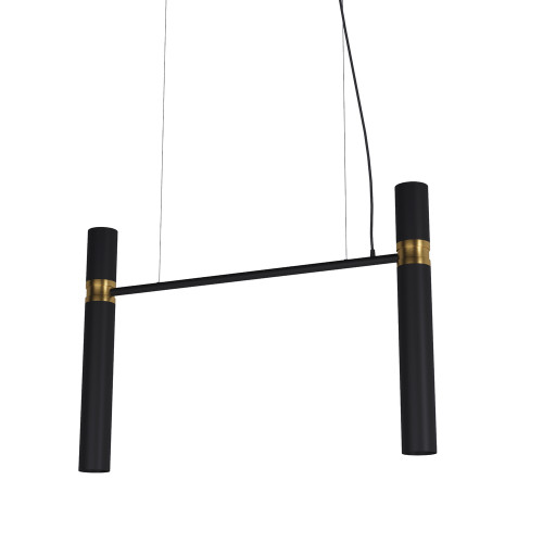 Світильник Tube chandelier арт. 5299  (чорно/золотий 100см)