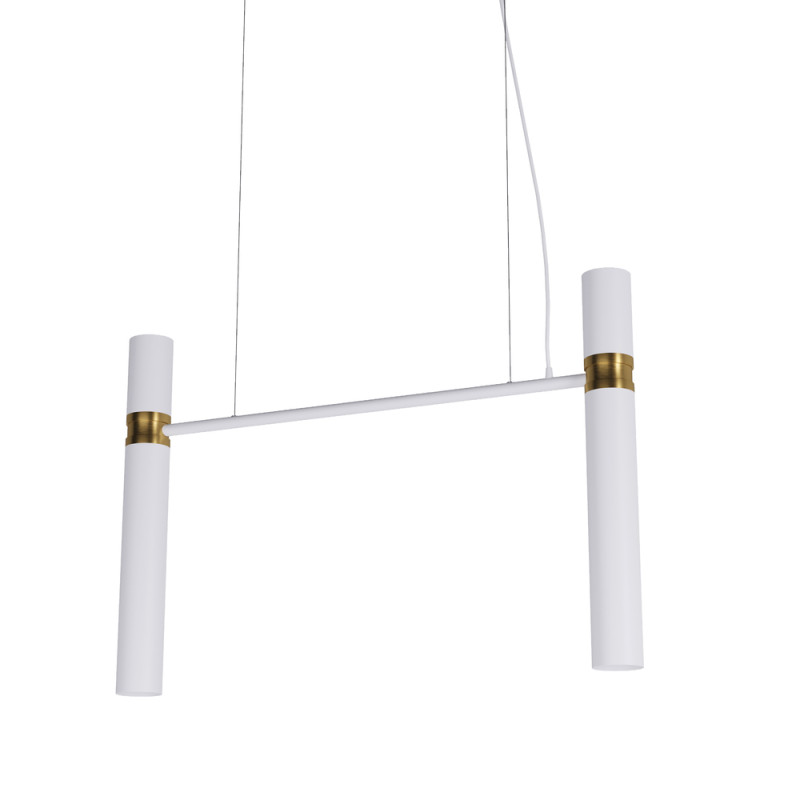 Світильник Tube chandelier арт. 5299 ( білий / золотий 100см)