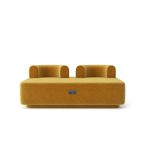 Модульный квадратный Пуф Plump желтый