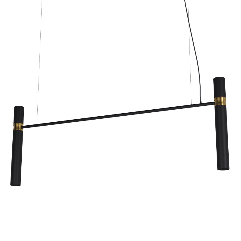 Світильник Tube chandelier арт. 5299  (чорно/золотий 120см)