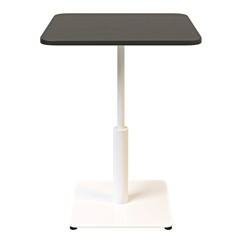Стіл Ibiza Soft light білий метал та чорне ДСП