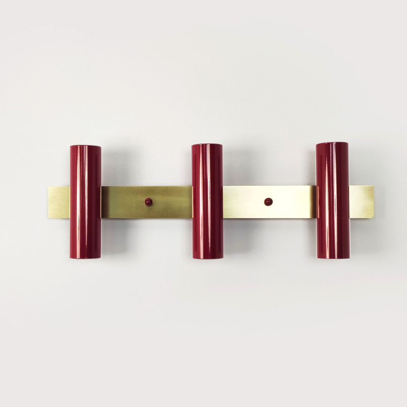 Настенный светильник LUNO-3 Burgundy
