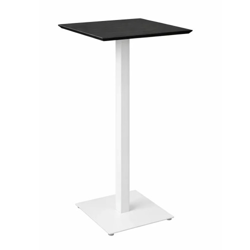 Стол Tetra bar 60 х 60 белый/черный дуб