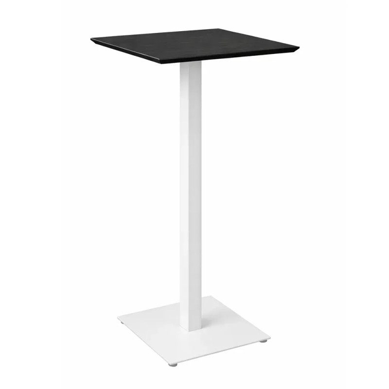 Стіл Tetra bar 60 х 60 білий / чорний дуб