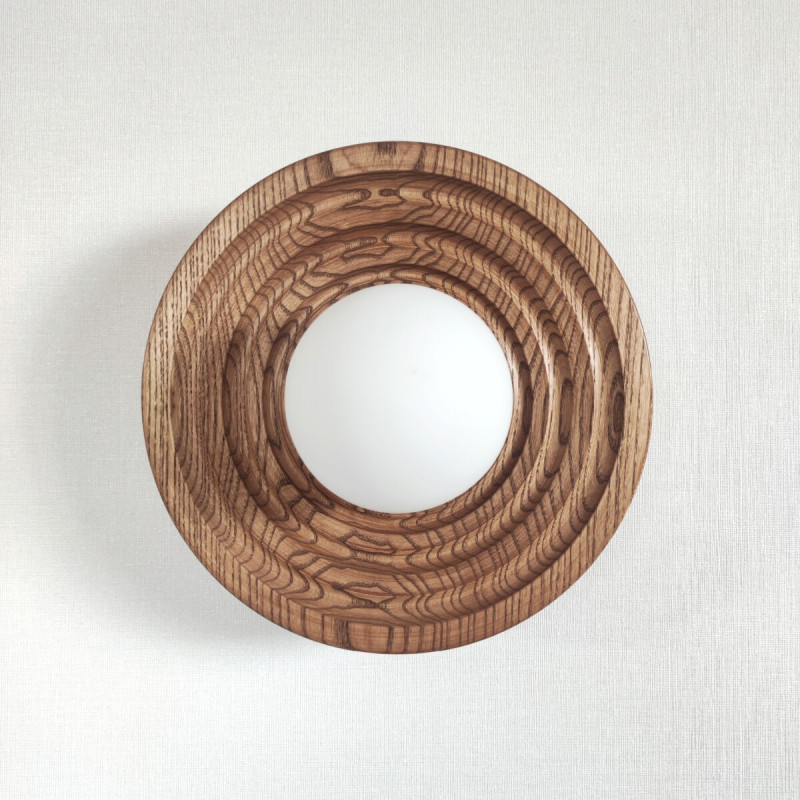 Бра лофт на стену из ясеня Орбит2 (Walnut)