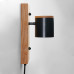 Бра Wooden light black