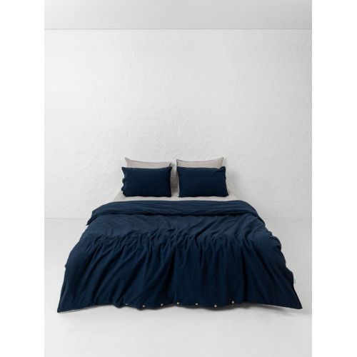Комплект белья из вареного хлопка Leglo Mix Grey-Navy