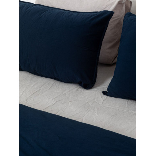 Комплект белья из вареного хлопка Leglo Mix Grey-Navy