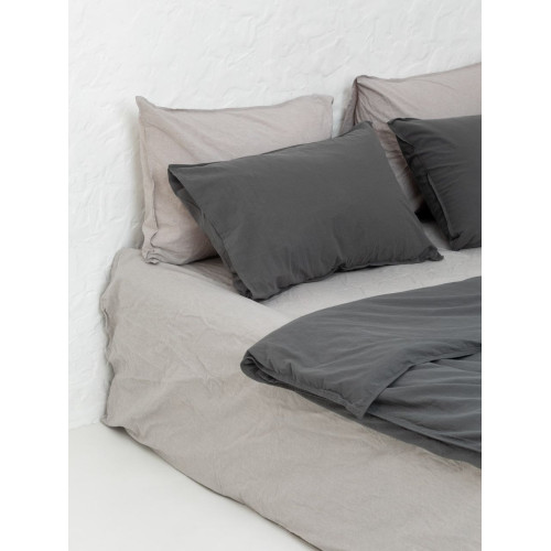 Комплект белья из вареного хлопка Leglo Mix Grey-Slate
