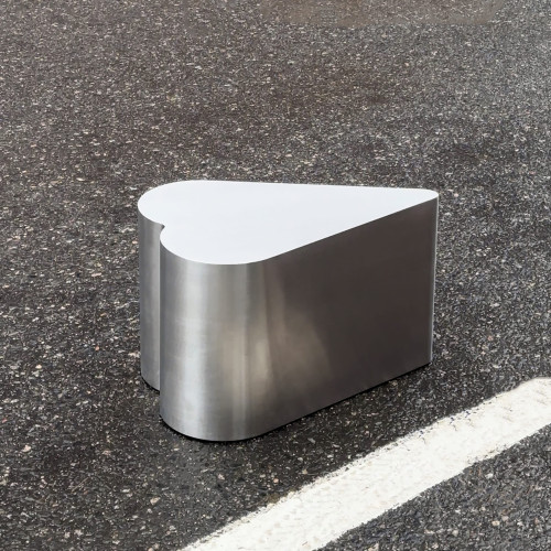 Журнальный столик HEART SST Brashed Stainless Steel Table