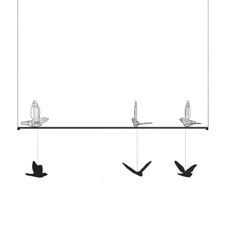 Лінійний підвісний світильник FS pendant linear 1500