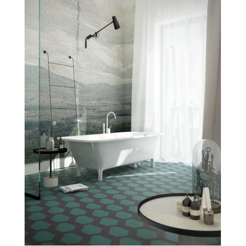 Дизайнерские обои "Пейзаж Урбино" / wallpaper bathroom