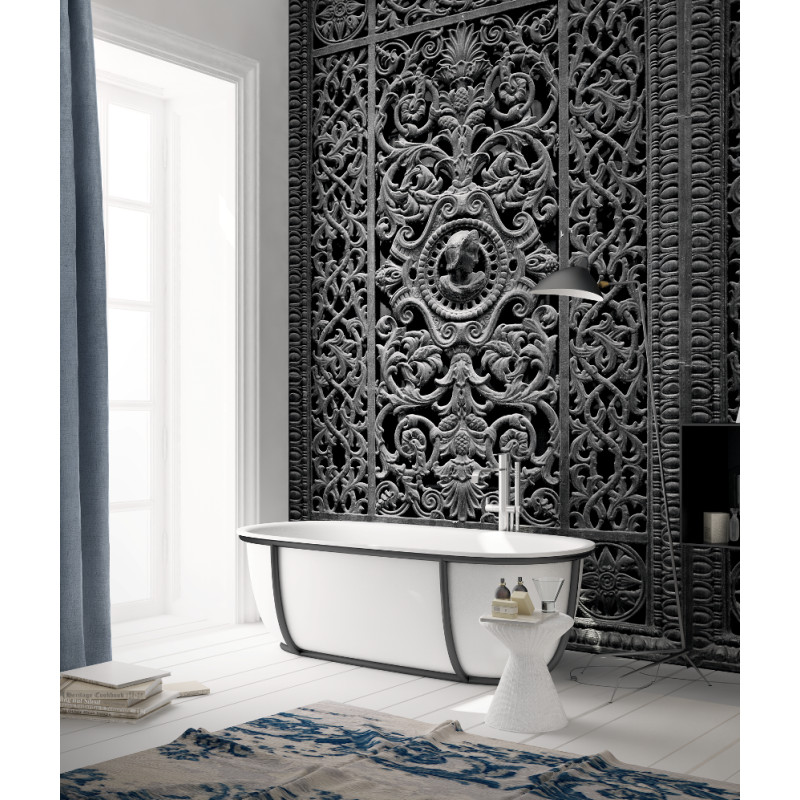 Дизайнерські шпалери "Чавунні ворота" / wallpaper bathroom