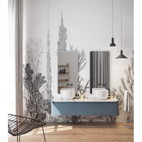 Дизайнерские обои "Ботаника" / wallpaper bathroom