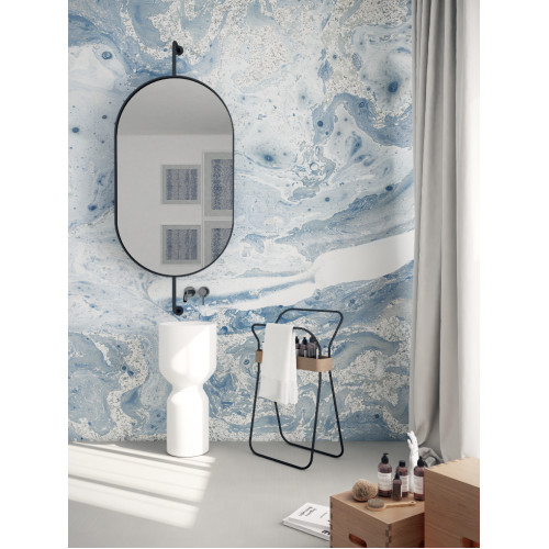 Дизайнерские обои "Мраморирование" / wallpaper bathroom