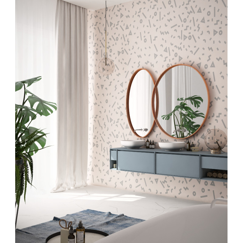 Дизайнерские обои "Векторный орнамент 01" / wallpaper bathroom