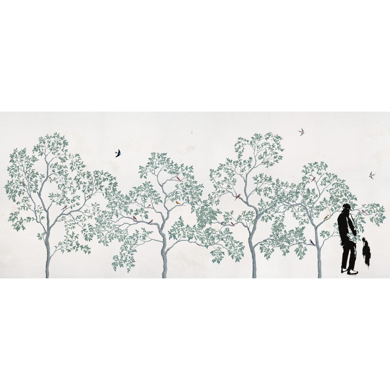 Дизайнерські шпалери Graffiti Chinoiserie сolor by Yevhenii Litvinenko