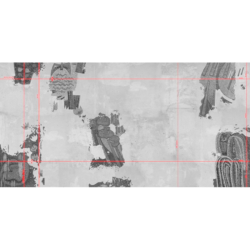 Дизайнерські шпалери Mosaico BW by Yevhenii Litvinenko