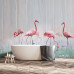 Бесшовные обои "Caribbean flamingo" Бесшовные обои "Caribbean flamingo"