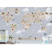 Безшовні дитячі фотошпалери Cloud map