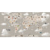 Безшовні дитячі фотошпалери Cloud map