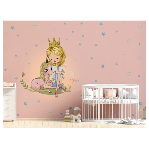 Бесшовные детские фотообои My little princess