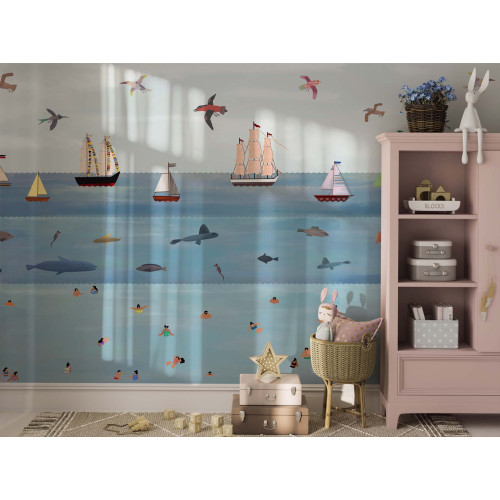 Бесшовные детские фотообои Oceano dei bambini