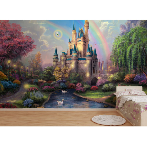 Бесшовные детские фотообои Princess castle