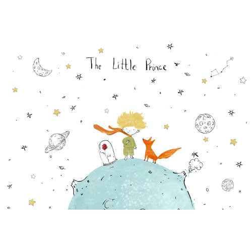 Бесшовные детские фотообои The little prince